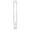 White sliding glass door pet door insert._Color_White