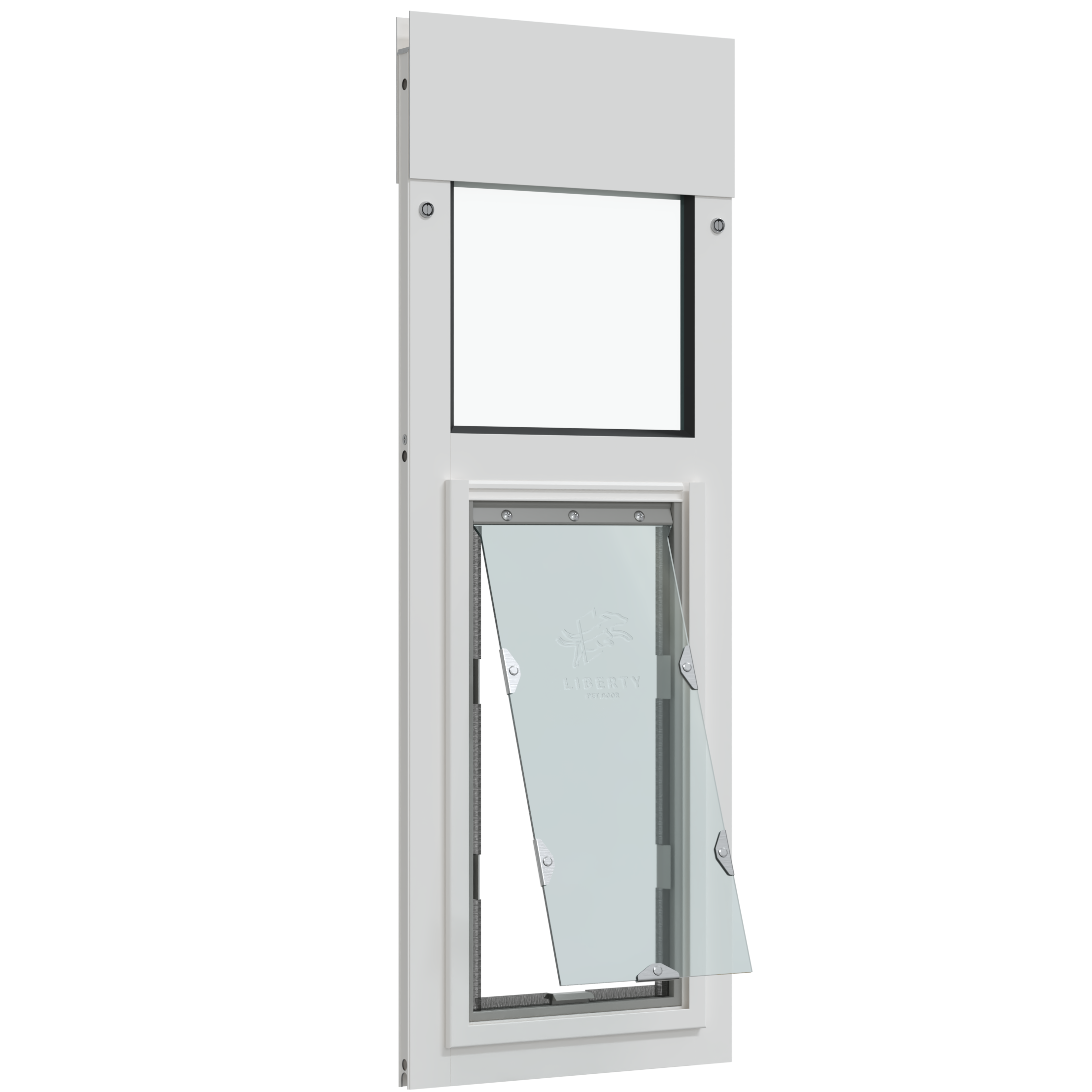 Liberty White Pet Door for Sliding Windows Custom Fit for Comfort Style Liberty Pet Door