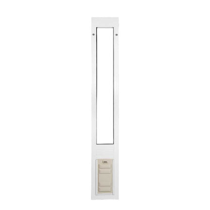 White patio pet door insert.