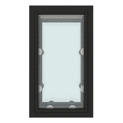 Rectangular window with a black frame.