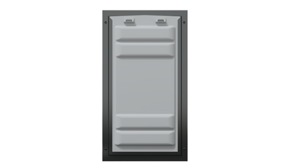 Locked front of the black Endura Flap XL single flap.