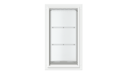 Front view of the white Endura Flap extra large single flap.