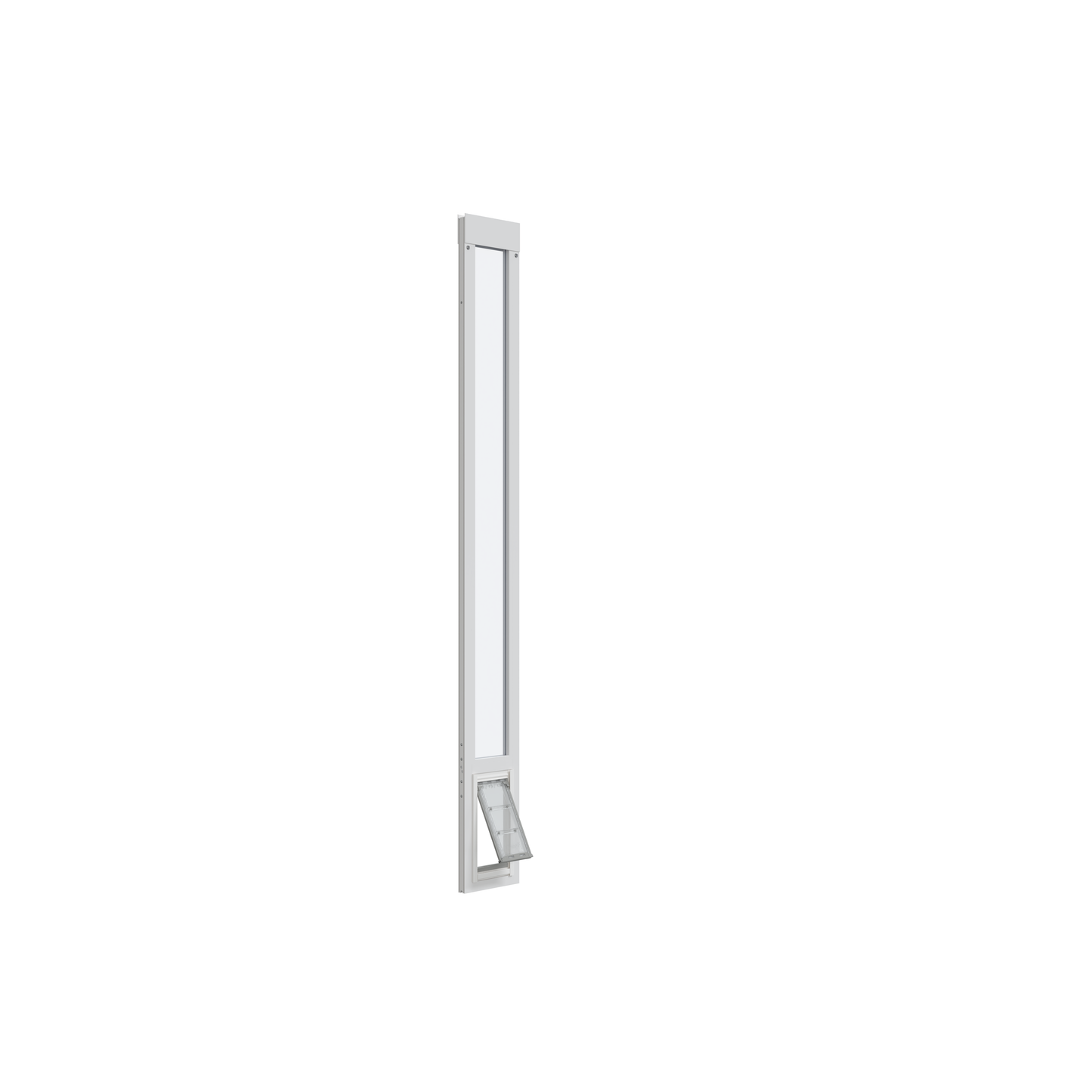 Sliding glass door insert with pet door.