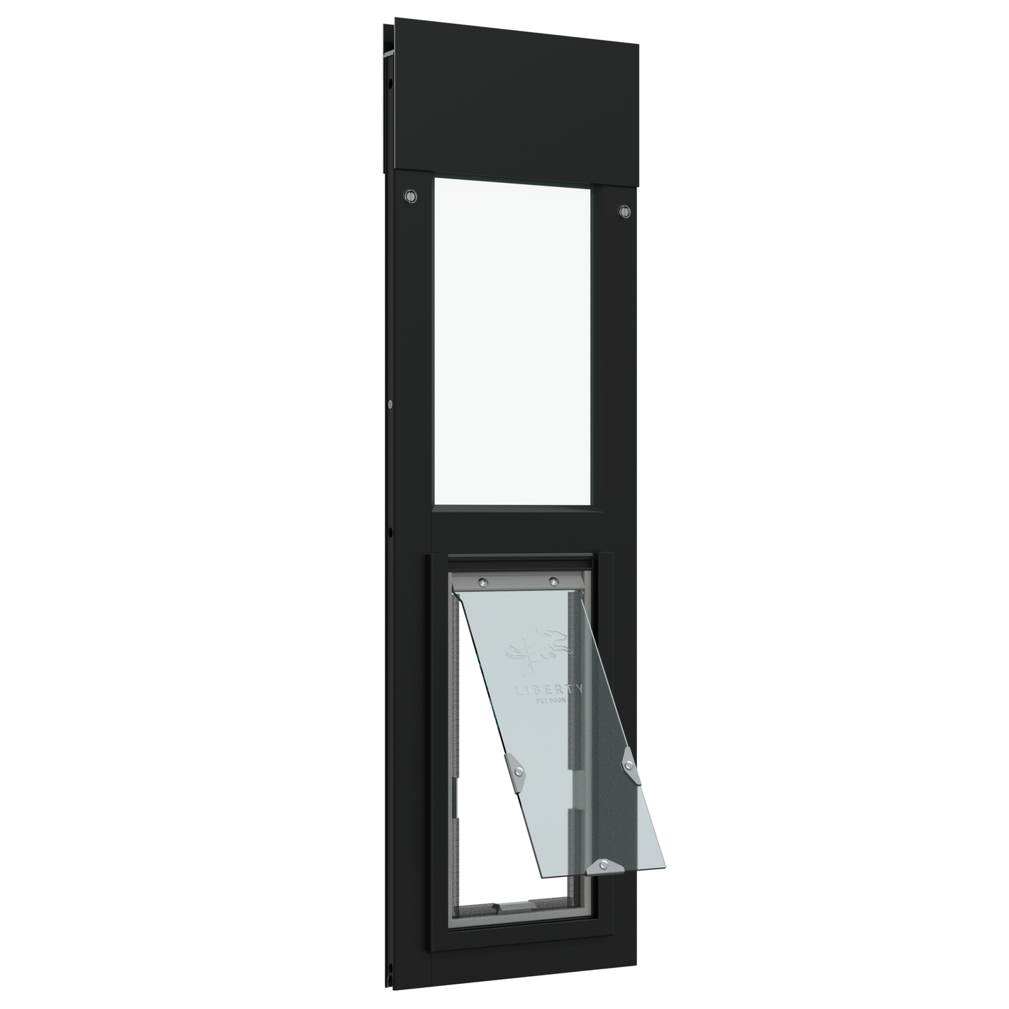 Liberty Pet Door for Black Horizontal Sliding Windows