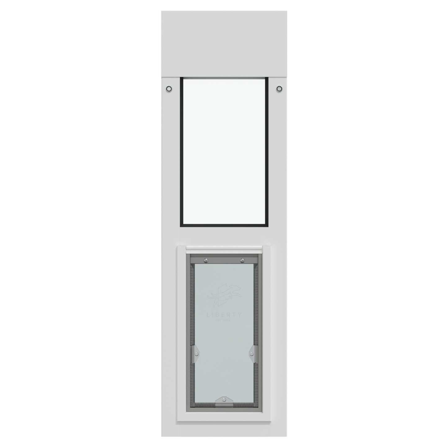 Liberty Pet Door for White Horizontal Sliding Windows