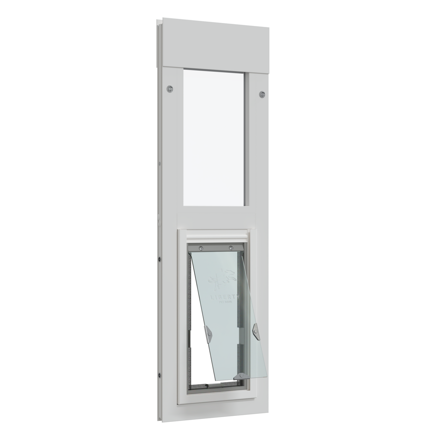 Liberty Pet Door for White Horizontal Sliding Windows