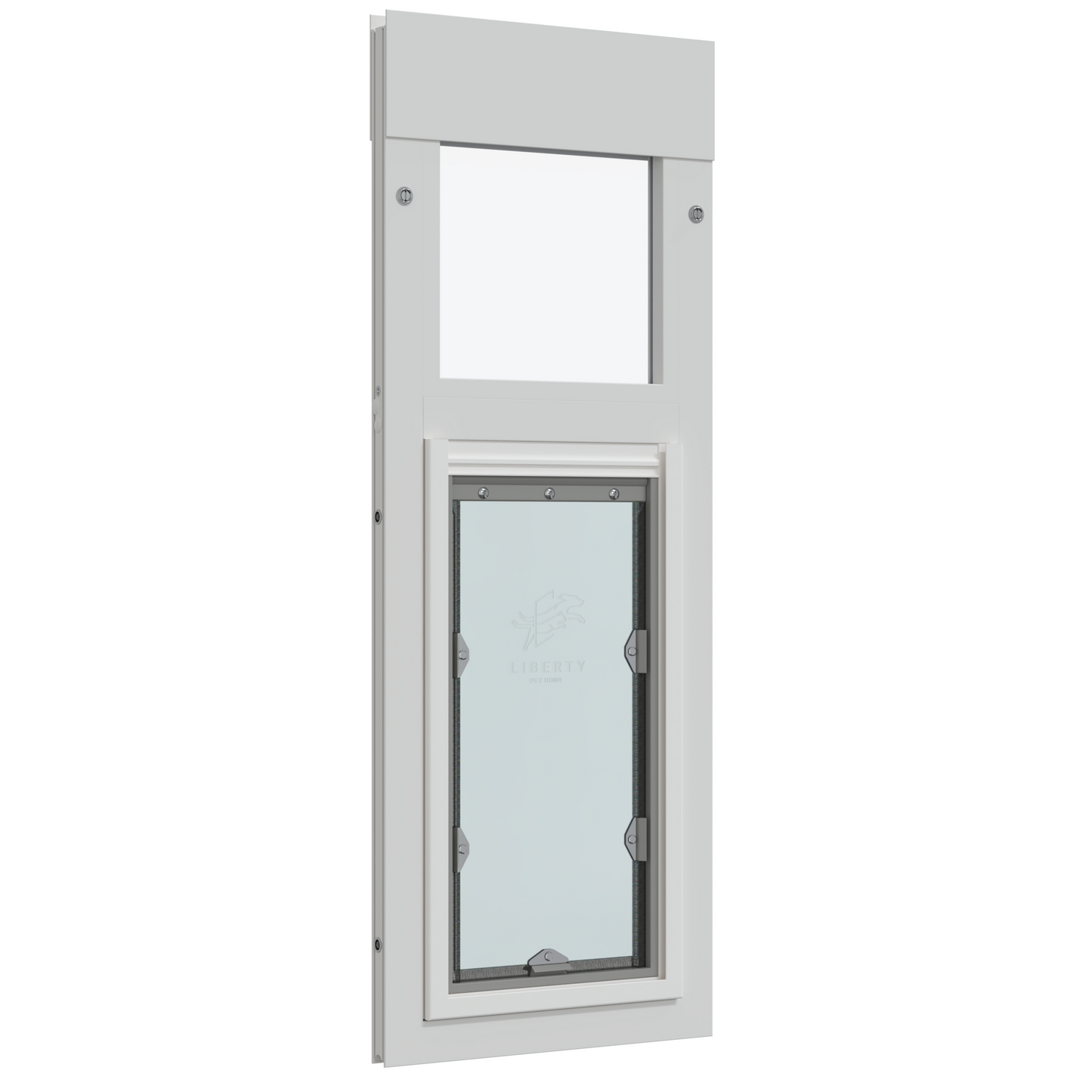 Liberty Pet Door for White Horizontal Sliding Windows