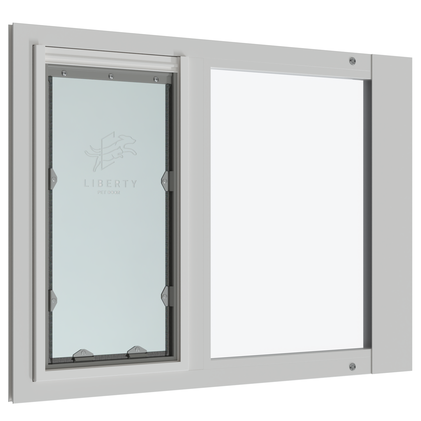 Liberty Pet Door for White Sash Windows