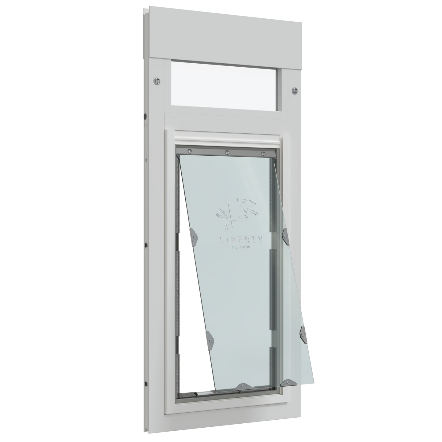 Liberty Pet Door for White Horizontal Sliding Windows